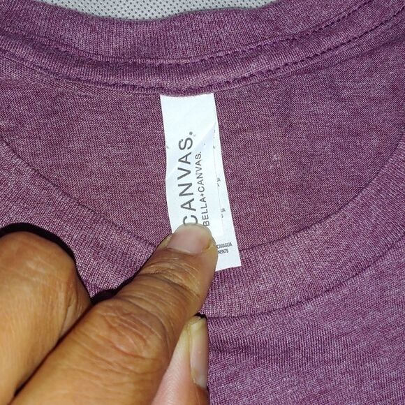 Bella canvas women's tee shirt purple size M - Picture 3 of 9